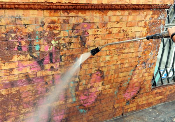 Cost of Brick Graffiti Cleaning in Spartanburg
